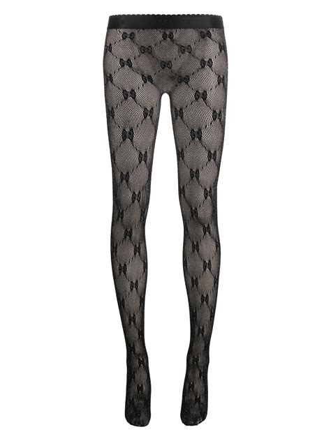 gucci supreme logo tights black|Gucci inspired tights.